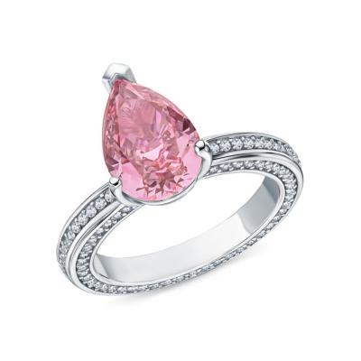 Серебряное кольцо с фианитами