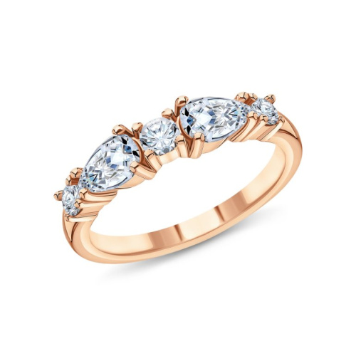 Серебряное кольцо с фианитами