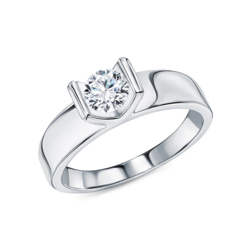 Серебряное кольцо с фианитами