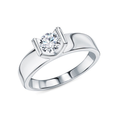 Серебряное кольцо с фианитами