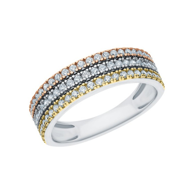 Серебряное кольцо с фианитами