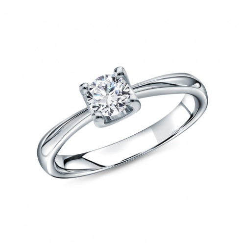 Золотое кольцо с бриллиантами природными