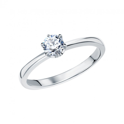 Золотое кольцо с бриллиантами природными