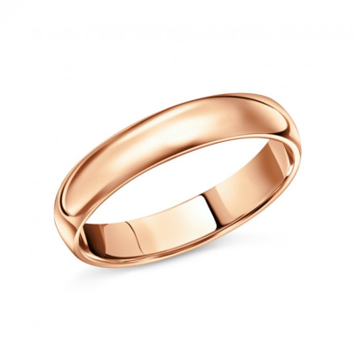 Золотое обручальное кольцо
