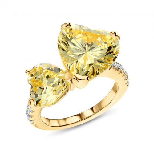 Серебряное кольцо с фианитами