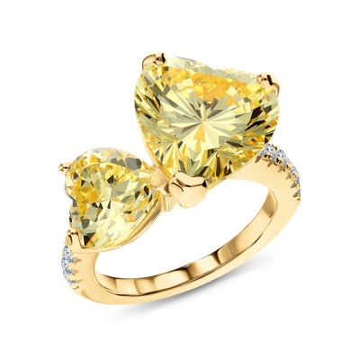 Серебряное кольцо с фианитами