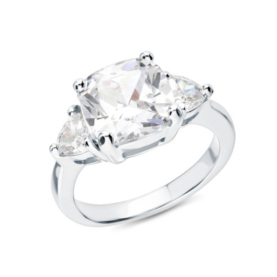 Серебряное кольцо с фианитами