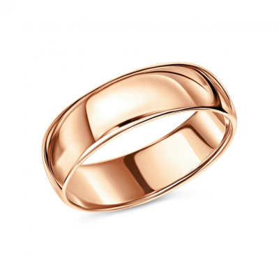 Золотое обручальное кольцо