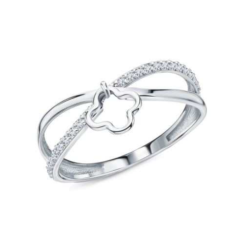 Серебряное кольцо с фианитами