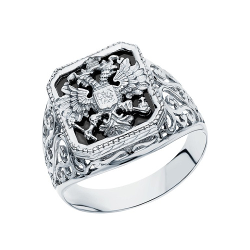 Серебряное кольцо с фианитами