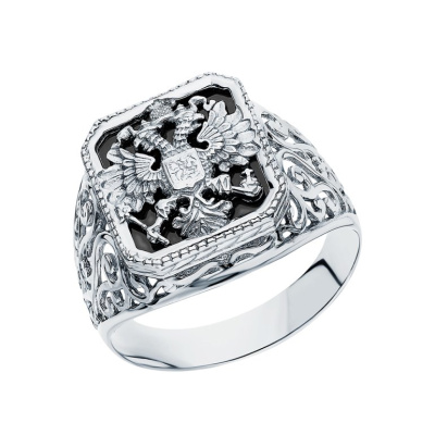 Серебряное кольцо с фианитами