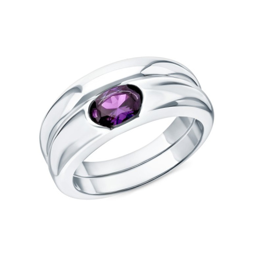 Серебряное кольцо с фианитом