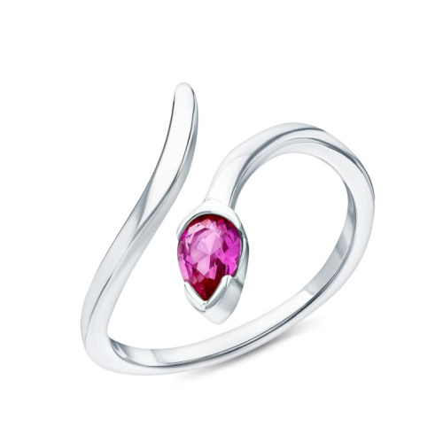 Серебряное кольцо с корундом