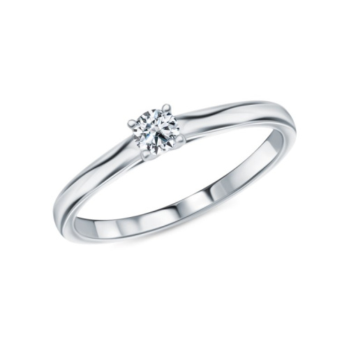 Платиновое кольцо с бриллиантами природными