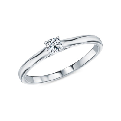 Платиновое кольцо с бриллиантами природными