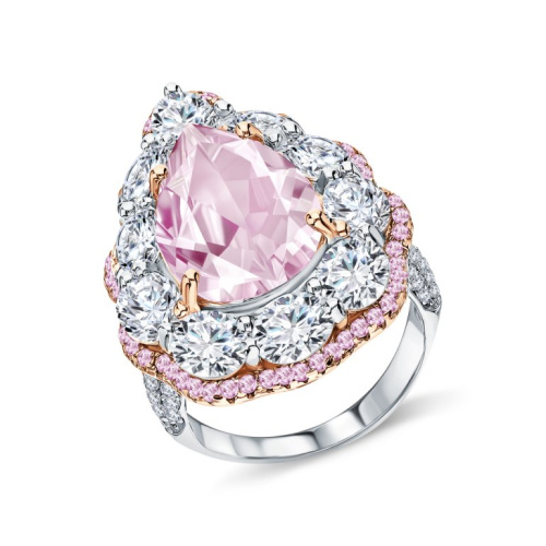 Серебряное кольцо с фианитами