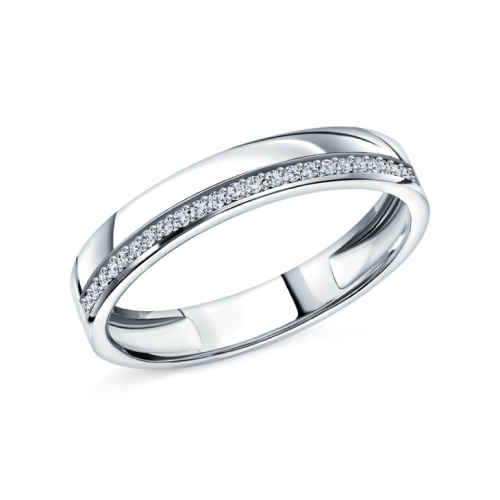 Золотое кольцо с бриллиантами природными