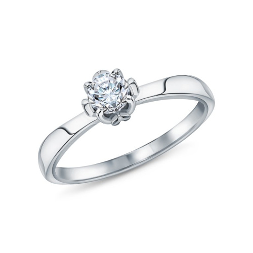 Золотое кольцо с бриллиантами природными