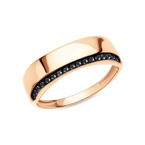 Золотое кольцо с фианитами