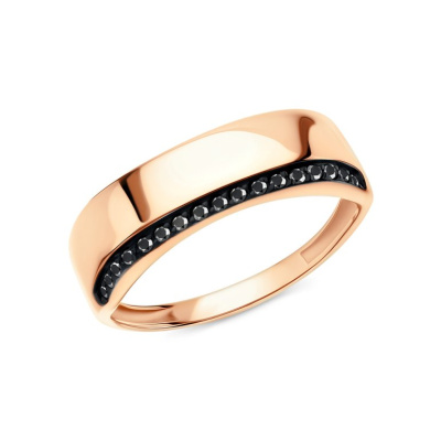 Золотое кольцо с фианитами