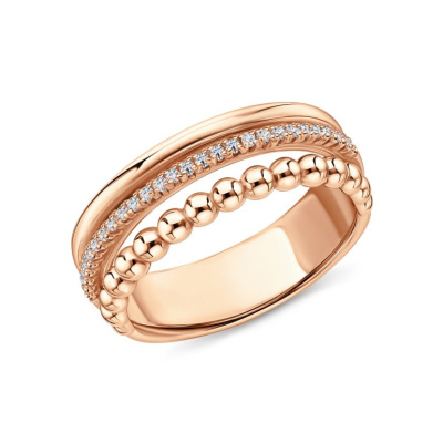 Серебряное кольцо с фианитами