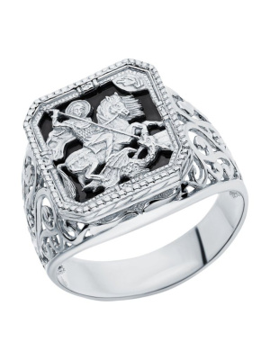 Серебряное кольцо с фианитами