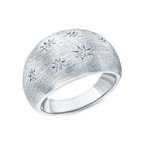 Серебряное кольцо с фианитами