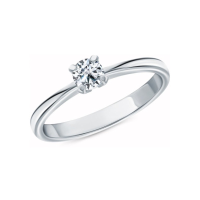 Платиновое кольцо с бриллиантами природными