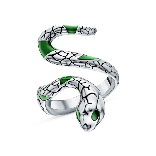 Серебряное кольцо с эмалью