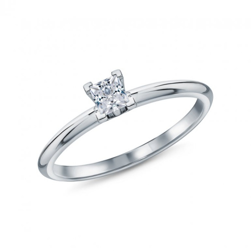 Платиновое кольцо с бриллиантами природными