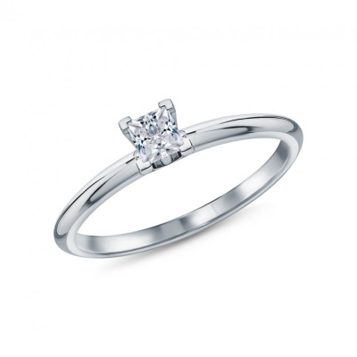 Платиновое кольцо с бриллиантами природными