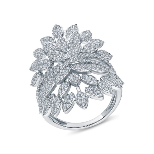 Серебряное кольцо с фианитами