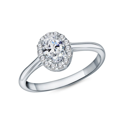 Серебряное кольцо с фианитами