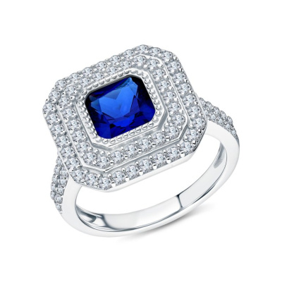 Серебряное кольцо с фианитами