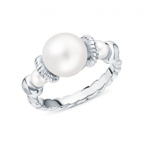 Серебряное кольцо с жемчугом