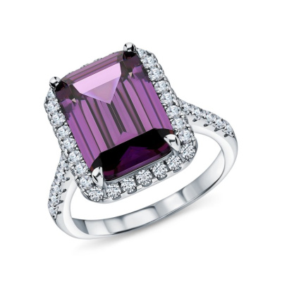 Серебряное кольцо с фианитами