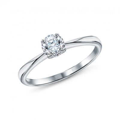 Золотое кольцо с бриллиантами природными