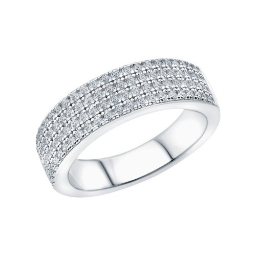 Серебряное кольцо с фианитами