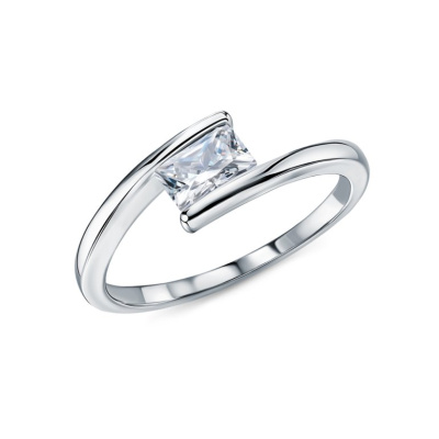 Серебряное кольцо с фианитом