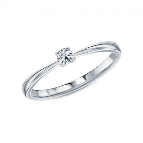 Платиновое кольцо с бриллиантами природными