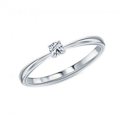 Платиновое кольцо с бриллиантами природными