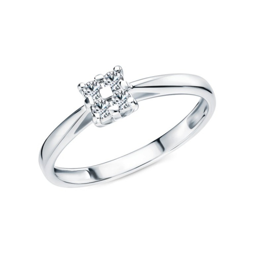 Золотое кольцо с бриллиантами природными