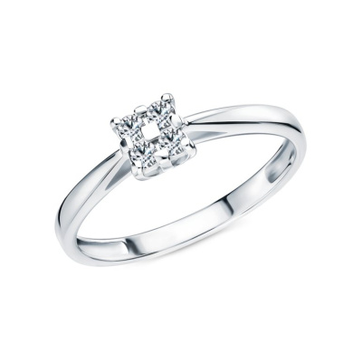 Золотое кольцо с бриллиантами природными