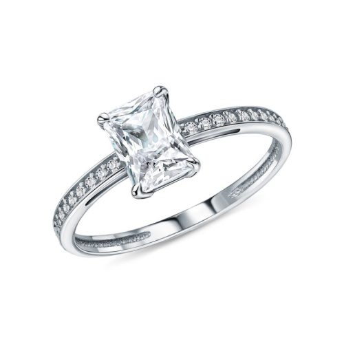 Серебряное кольцо с фианитами