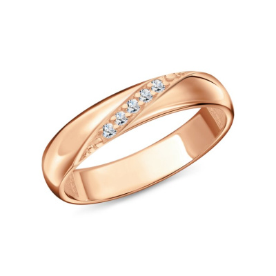 Серебряное кольцо с фианитами