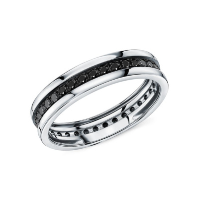 Золотое кольцо с бриллиантами природными