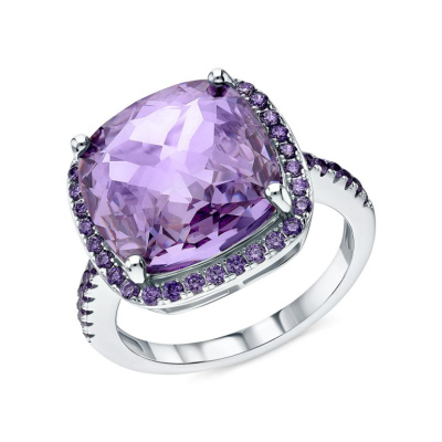 Серебряное кольцо с фианитами