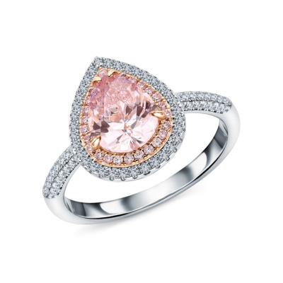 Серебряное кольцо с фианитами