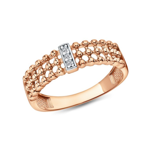 Серебряное кольцо с фианитами