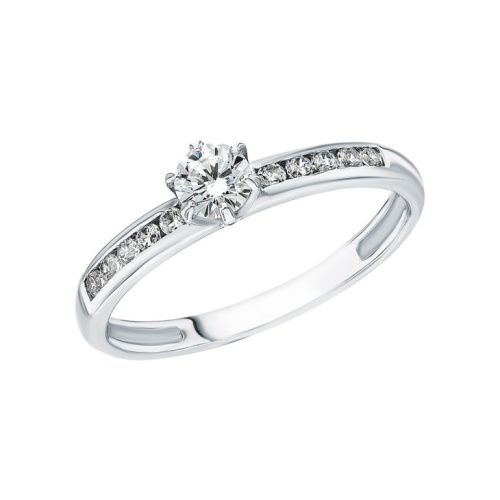 Золотое кольцо с фианитами